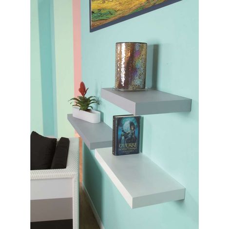 Mensola Little Fat Boy Argento 250 x 570 x 50 mm