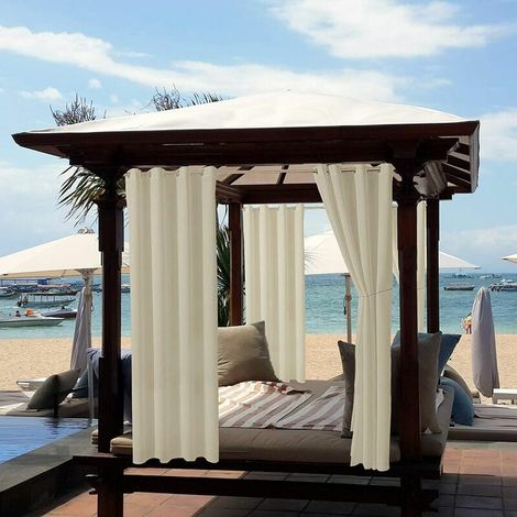 CHOYCLIT Tenda, Tende da Esterno Giardino Patio Gazebo Tende Oscuranti Antivento Protezione UV Resistente alla Muffa, Tende da Esterno Giardino Patio Gazebo Tende Oscuranti Antivento Protezione UV Res (1/4)