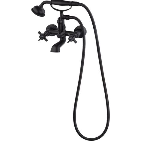Mezclador de bañera y ducha RETRO EUROSANIT Negro