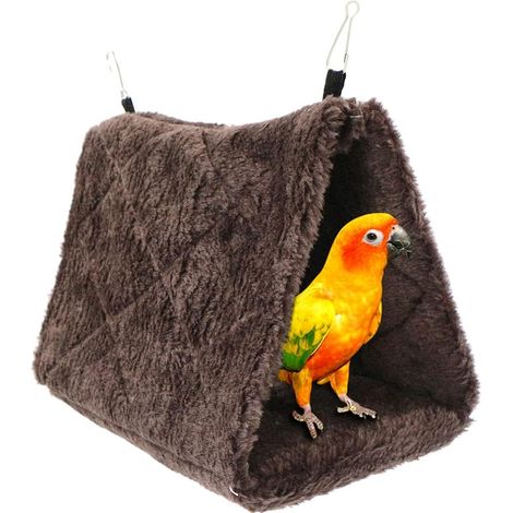 Hamac pour Oiseaux Pivoine Perroquet Nid Jouet pour Oiseaux, lit Suspendu pour Cage en Peluche, Nid d'oiseau, Tente, lit Chaud, Animal de Compagnie d'hiver pour Ara, Perruches, Cacatoès, Canaris. (1/5)