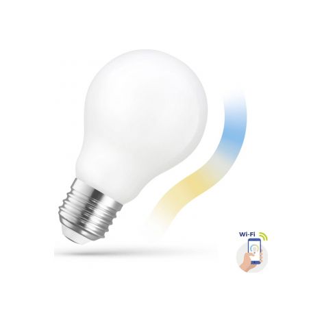 Bombilla LED GLS 5W 2700K-6500K COG 230V CCT+dimm lechosa Wi-Fi SpectrumSMART WOJ+14419 (1/2)