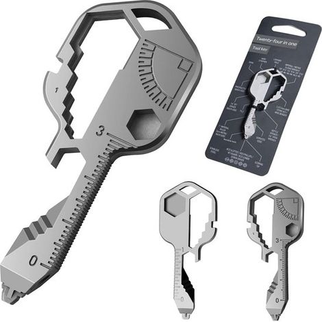 24-in-1 Multifunktionsschlüssel – Edelstahl-Multitool – Kompakt und handlich (1/5)