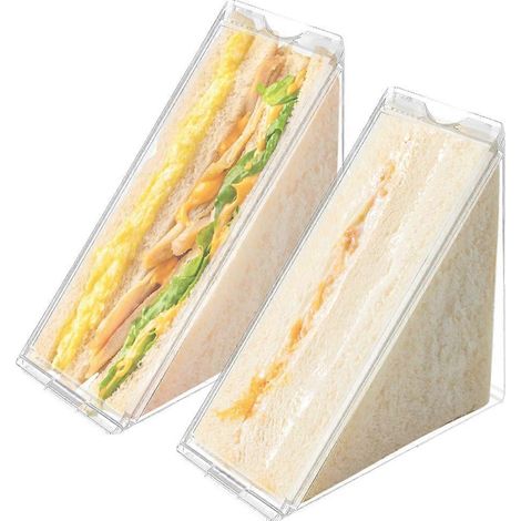 Lot de 2 boîtes à sandwich portables étanches avec couvercle et sacs à sandwich