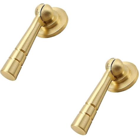 Poignée de meuble en laiton en forme de larme, style antique, décorative, pour meubles de cuisine, salle de bain, etc. (1/5)