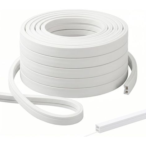 Profilé en Silicone Flexible 6M/19,7Ft 12x12mm Profilé LED en Silicone Etanche, Encastré LED pour Panneau Acoustique, Canal Diffuseur Flexible DIY Blanc Pour bandes LED ≤8 mm (Sans Bande LED) (1/5)