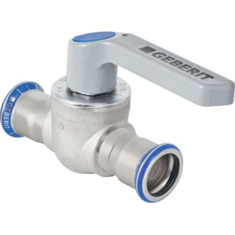 Geberit Mapress Valvola a sfera in acciaio inox con leva di azionamento, DN 15, 94953