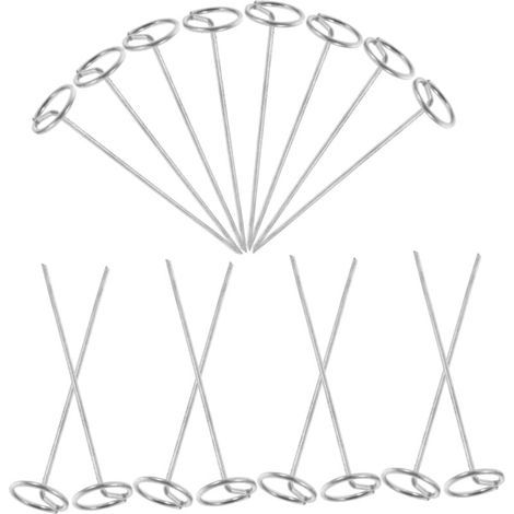 20pièces Piquets De Jardin Acier Galvanisé g Forme Clous De Tente pour Aménagement Paysager Fixation De Tissu Tubes Irrigation Et Soutien De Clôture (1/4)