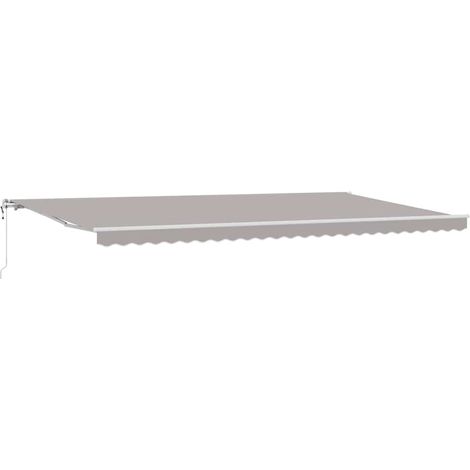Maison Exclusive - Tenda retrattile Grigio Chiaro 600 × 350 cm Tessuto e Alluminio (1/5)
