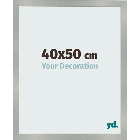 yd. - Cadre photo 40x50 - Aluminium Brosse - MDF - Bologna (1/5)