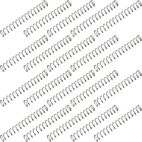 20 - Ressort De Compression - Acier - Pour Mécanisme De Précision Et Bricolage Argenté 2,3x20 Mm (1/3)