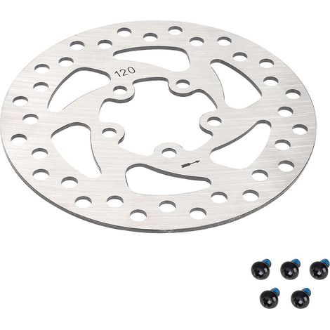 Disque de frein à 5 trous de 120 mm pour trottinette électrique M365 Pro1S Pro : accessoires résistants à l'usure et aux hautes températures (1/5)