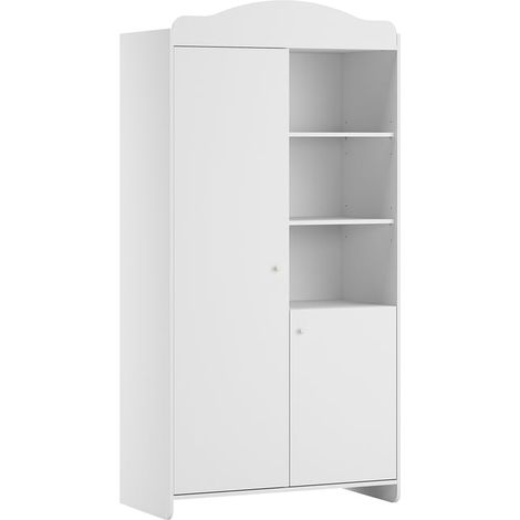 Schrank Megeve mit 2 Türen, Weiß, 199cm (1/4)