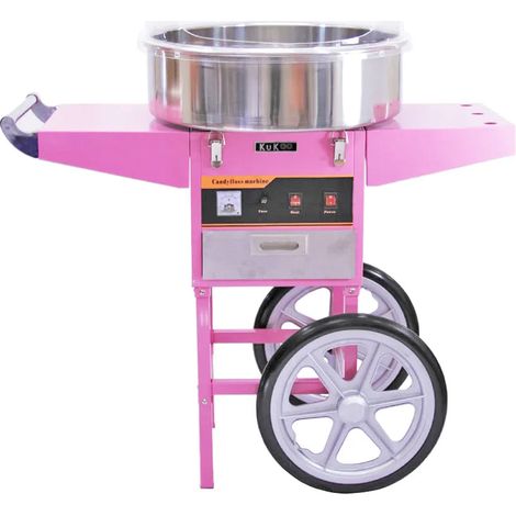 KuKoo Candy Floss Machine with Cart & Protective Dome