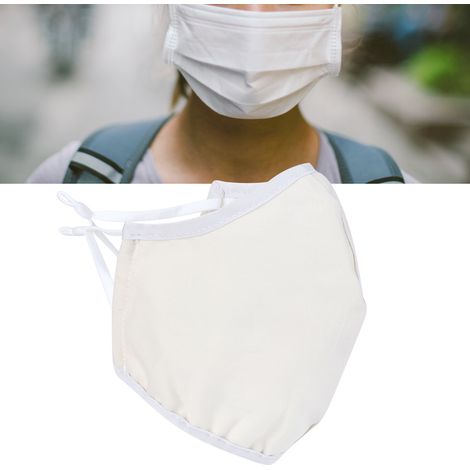 3er-Pack waschbare Gesichtsmasken aus Baumwolle, staubdicht, atmungsaktiv, Mundschutz für Erwachsene (Gelb) (1/5)