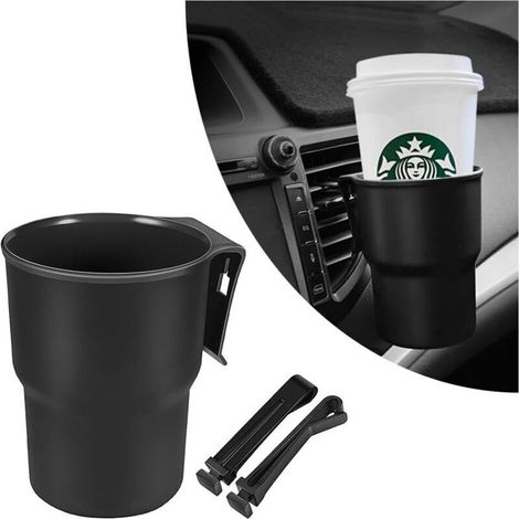 AHLSEN Porte-Gobelet Voiture avec Crochets en 2 Pièces,Multifonction Porte Gobelet Maintient pour Commodité et de Sécurité Porte-Gobelets pour Auto pour Les Verres et Les Boissons (1/5)