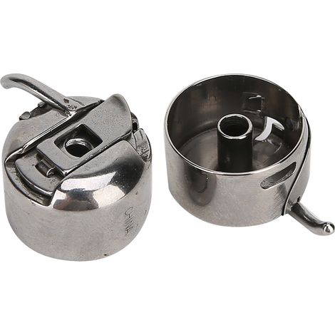 Set mit 2 umgedrehten Spulenkapseln aus Metall für Nähmaschinen, Zubehör für Singer-Haushaltsmaschinen (1/5)