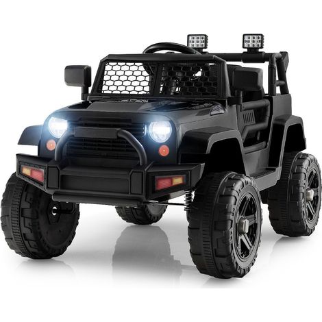 Vehiculo para ninos con bateria de 12 v vehiculo electrico para ninos con control remoto negro