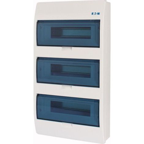 Coffret en saillie IP40 3 rangées 36 mod porte transparente 000284640 EATON BC-O-3/36-ECO (1/3)