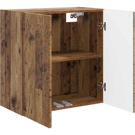 Armadietto a muro Mobiletto a muro Legno antico 59 x 31 x 60 cm DAS124250 (1/5)
