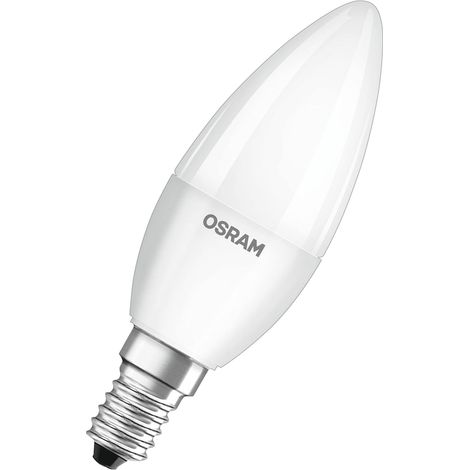 ampoule LED E14 BASE Classic B 40 4.9 W - Equivalence incandescence 40 W, forme de bougie/mat, blanc chaud - 2700K, lot de 3 (1/5)
