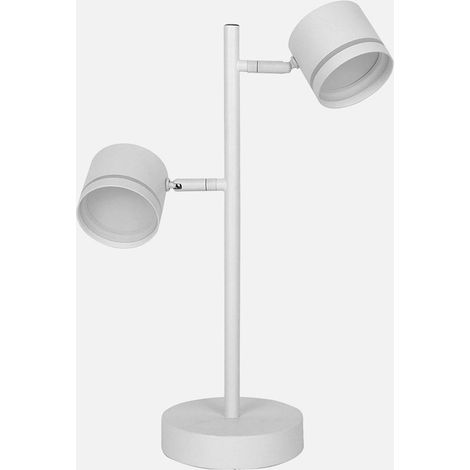 Lampe de table Ortiga 2xGX53 blanche 18W 1600lm réglable avec ampoules 43,5x30x15 cm