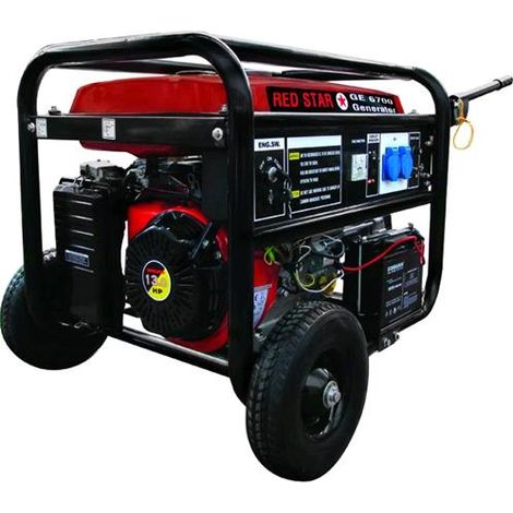 Generatore Mosa Red-Star Ge-6700 Avr Benzina Kw 5,0