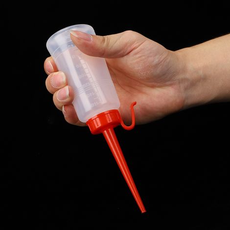 Lot de 10 bidons d'huile de 160 ml pour machines à coudre, bidons d'huile à double aiguille, bidons d'huile à long bec verseur (1/3)