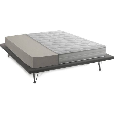 Talamo Italia Materasso matrimoniale Sandra, Materasso sfoderabile in Waterfoam, 100% Made in Italy, Anti acaro e Anallergico, Cm 140x190h19, con imballo rinforzato (1/5)