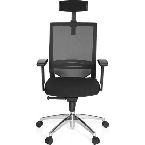 [GEBRAUCHT] Hjh Office Bürostuhl Chefsessel Porto Max High Sitz Stoff Rücken Netz Schwarz B-Ware