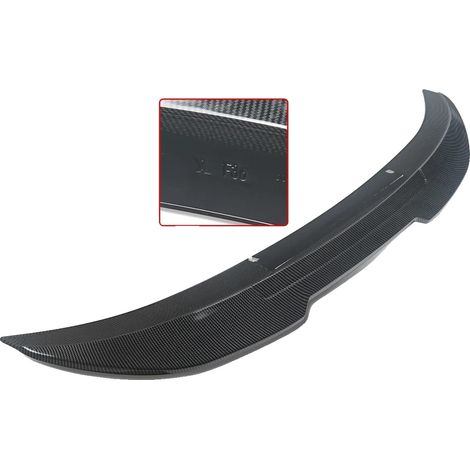 Spoiler, plástico ABS, compatible con la serie Luxury Coupe, aspecto de fibra de carbono. (1/2)