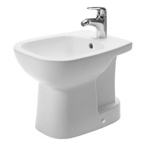 Bodenstehendes Bidet 35,5 x 52,5 cm aus glänzend weißer Keramik – Duravit D-Code