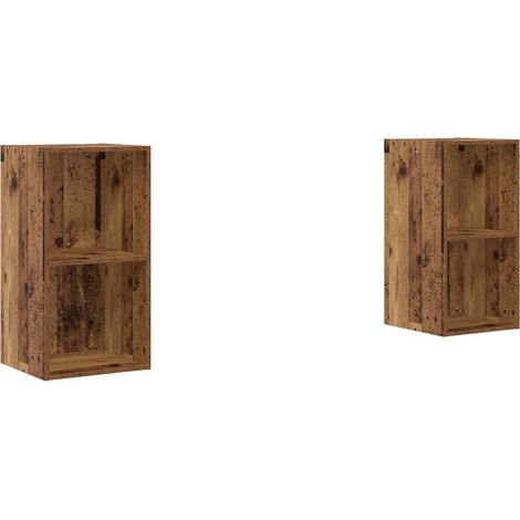 Maison Exclusive - Conjunto de mueble de TV 2 pcs Madera Vieja 37 (1/5)