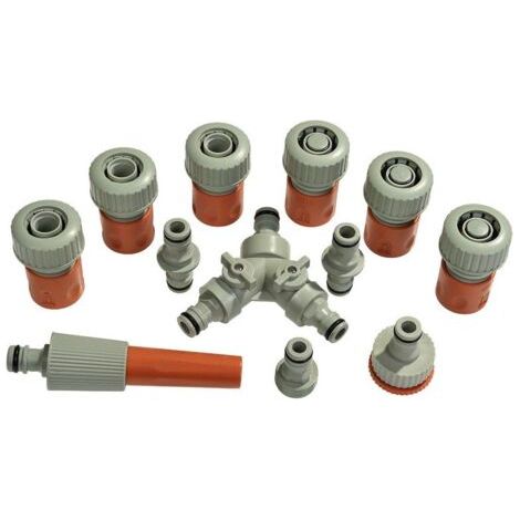 2-Voies Y-Distributeur, Robinet Double Machine a Laver de 3/4 en Laiton Robuste, Adaptateur de raccord de Tuyau avec Robinet d'arrêt 2 Voies pour Plomberie, Robinet Double Machine a Laver, Jardin (1/5)