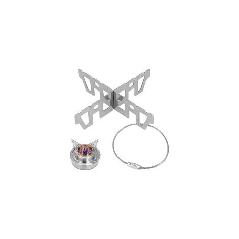 Support croisé pour réchaud à alcool en inox, accessoire camping ultraléger, 9,6 × 2,9 × 0,1 cm – (1/5)