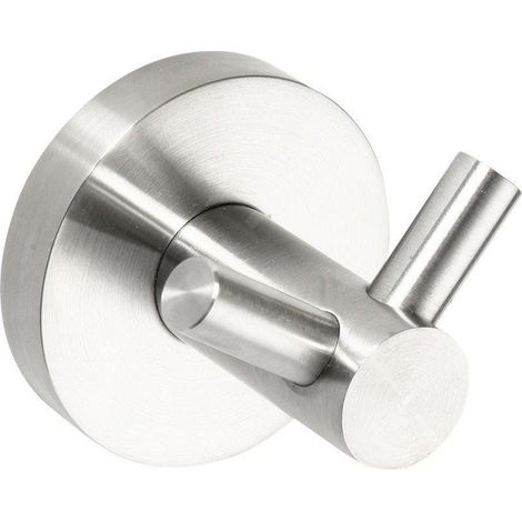 Neo crochet double de salle de bain, en acier inoxydable, chrome (104106035) (1/2)