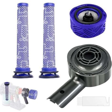 Couvercle arrière du moteur + filtre HEPA arrière + remplacement du jeu de filtre pour Dyson V6 DC58 DC59 DC61 DC62 DC74 Accessoir