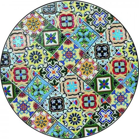 Tavolino Tondo Serie Mosaico Assortito Verdelook (1/5)