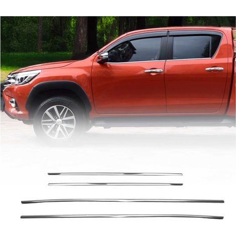Garniture de Fenêtre pour Toyota Hilux 2015-2026 Acier Inox 4Pcs (1/5)