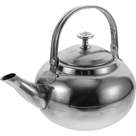 1 Bouilloire à sifflet, Acier inoxydable, Compatible induction gaz électrique, Poignée ergonomique, Pour cuisine camping voyage (1/5)