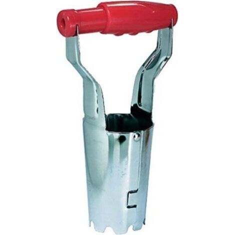 Automatic Bulb Planter, Vegetable Flower Seedling Transplanter, Agricultural Seedling Planting Tool, Plastic Handle, Red (1/4)