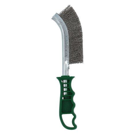 Brosse à main Norton manche en plastique vert/inox 260 x 40 mm