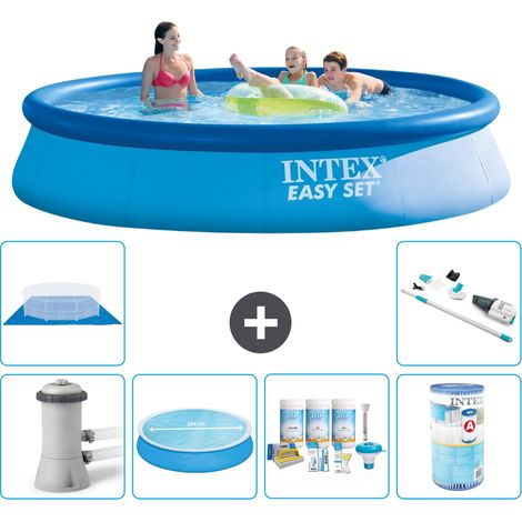 Intex Piscine Easy Set Ronde - 396x84 cm - 7-pièces S41145 (1/5)