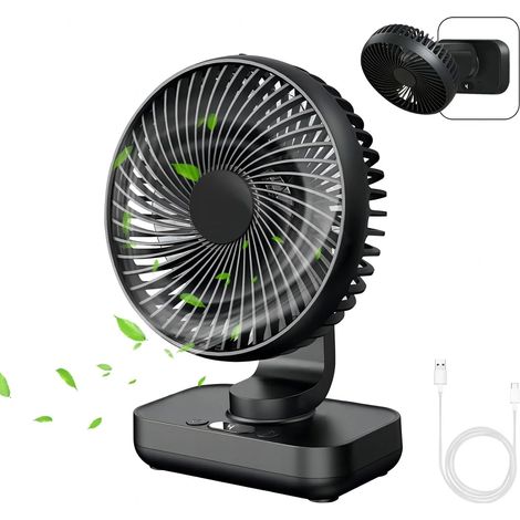 Ventilador Sobremesa Taurus Air Lite Fold &amp Go 15cm 4 Vel Recargable