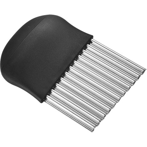 Coupe-Pommes De Terre Ondulé - Acier Inoxydable - Pour Légumes Fruits Fromage - Cuisine Maison Et Professionnelle - 1 Pièce (1/5)