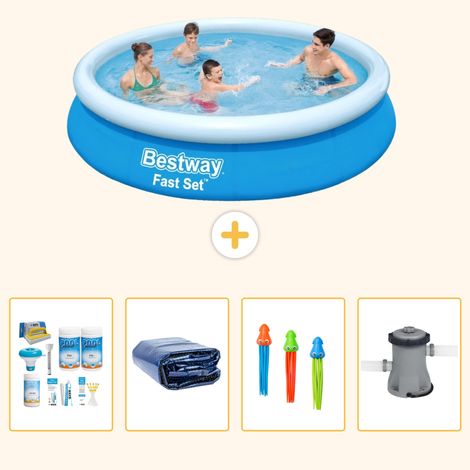Bestway Bestway Fast Set Ronde - 366x76 cm - 5-pièces S108 (1/5)