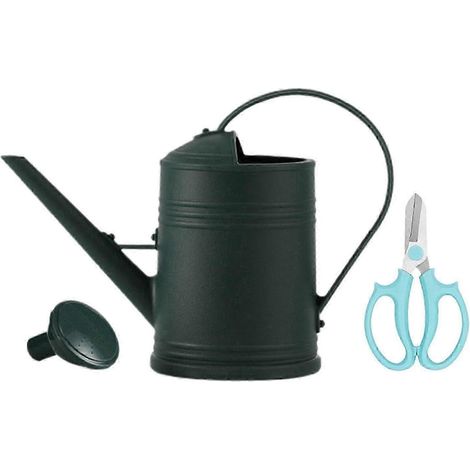 2-Liter-Gießkanne mit abnehmbarer Düse – robustes Gartengerät zum Bewässern von Pflanzen und Blumen.-dark green (1/5)