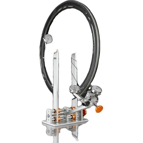 Cavalletto raddrizzatore per bicicletta, in lega di alluminio, compatibile con ruote da 10" a 29", peso 4,8 kg, dimensioni 47 cm x 26 cm x 15 cm, meccanismo di regolazione CNC. (1/5)
