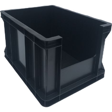 Conteneur avec fenêtre de visualisation 400x300x220 Noir (1/3)