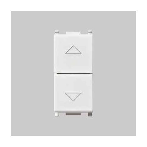Doppio Pulsante con Interblocco Plana Vimar 10AX 250V Colore Bianco