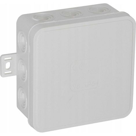 Caja flexible V6 n/t 85x85x41mm clic blanco